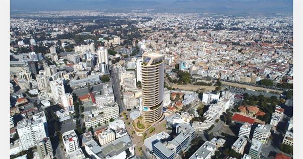 2 Bedrooms Apartment for Sale in the tallest building in Nicosia Centre